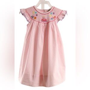 Classic Whimsy Smocked Birthday Party Dress EUC 12M